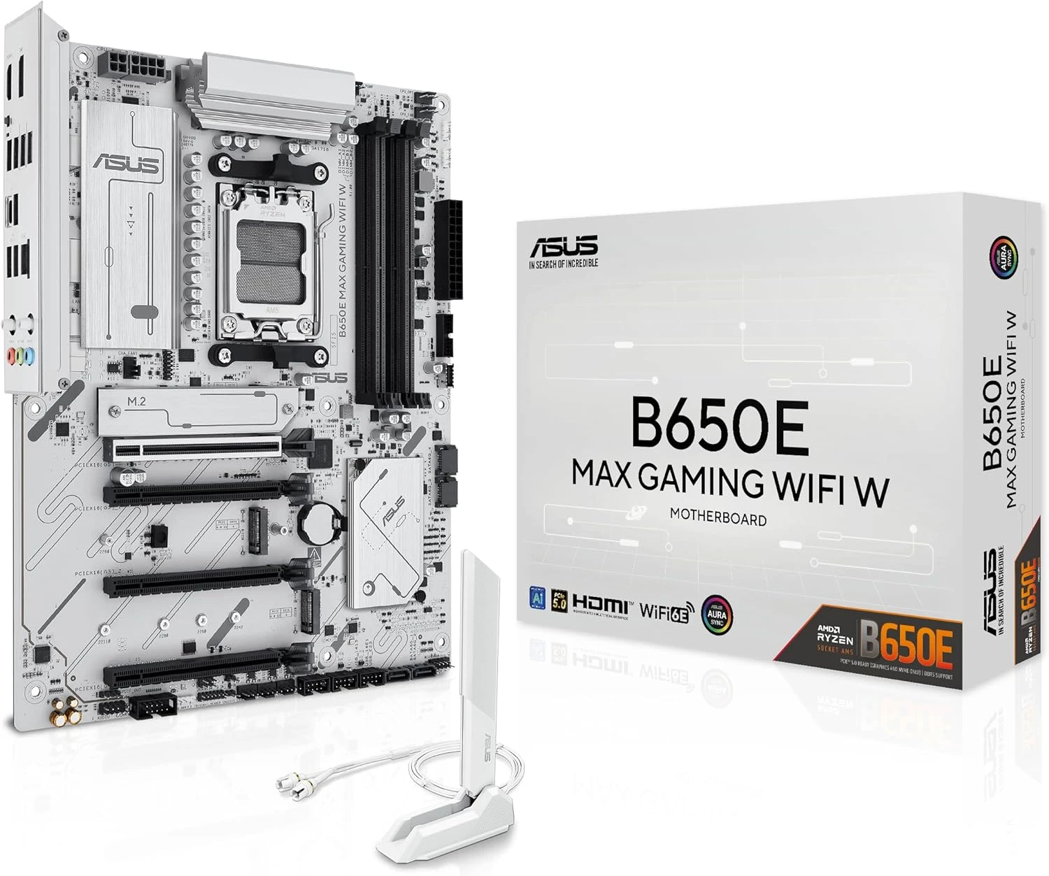 ASUS B650E MAX Gaming WiFi W – AMD B650 AM5 ATX Motherboard